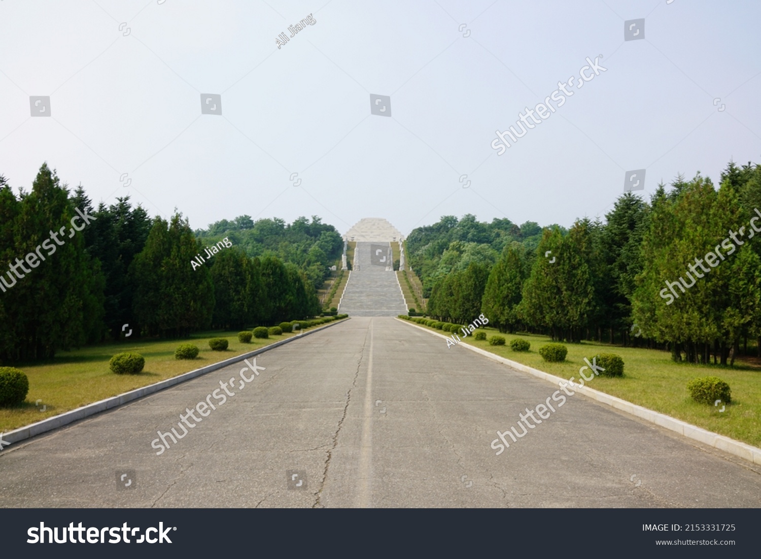 stock photo mausoleum of tangun pyongyang north korea 2153331725